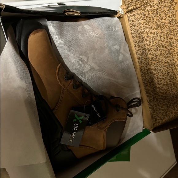 Mens New In Box SR Max Steel Toe Boots 10 - Picture 2 of 4